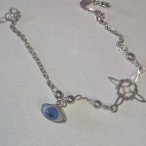 Silver Evil Eye Bracelet